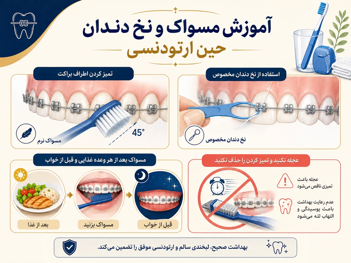 مسواک و نخ دندان
